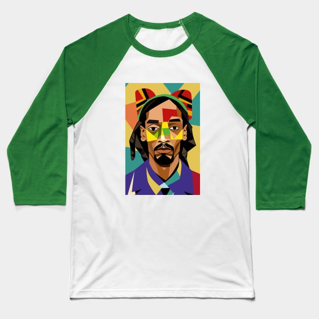 Portrait of Snopp Baseball T-Shirt by Ikibrai